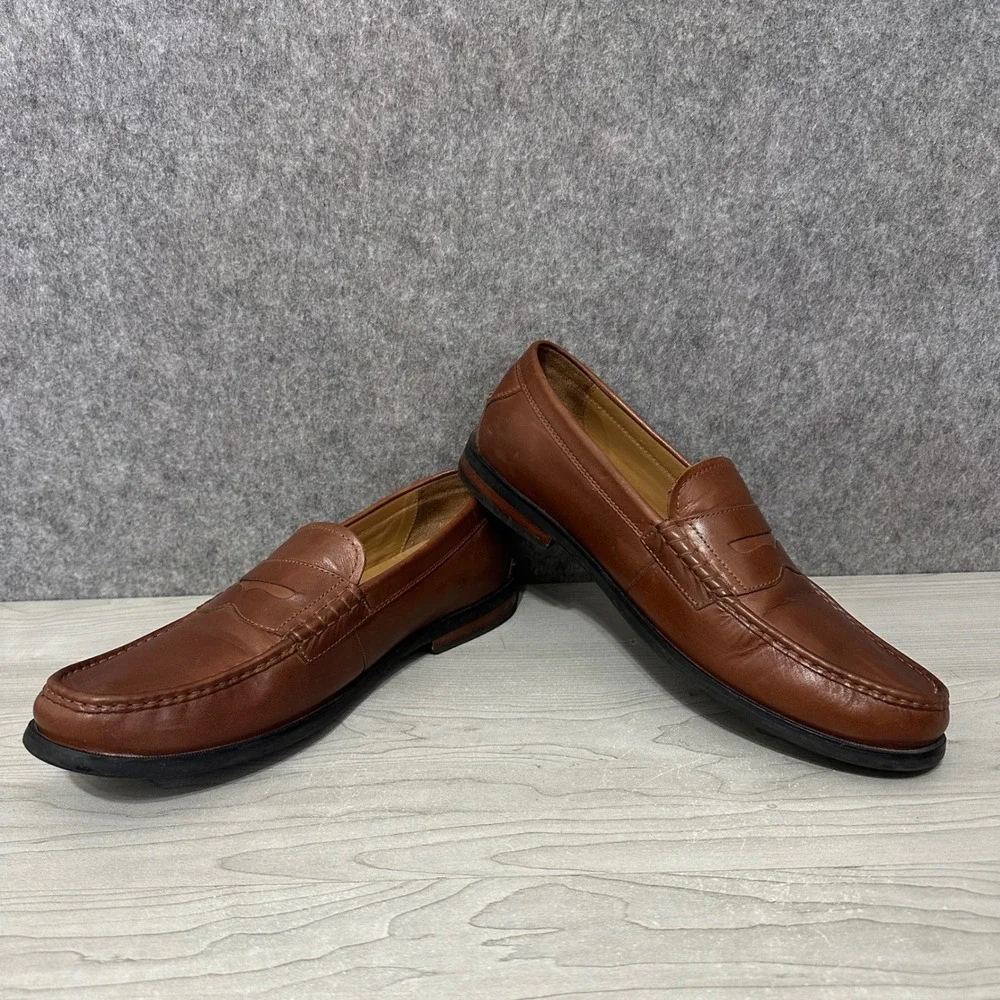 Cole Haan Penny Loafers Mens 13‎ Brown Pinch Friday Grand Leather C23845 Shoes